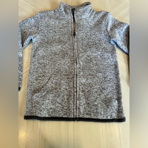 NWOT - Toddler Boy Jumping Beans® Grey/Black Sweaterfleece Zip Jacket - Size 3T - Picture 3 of 9